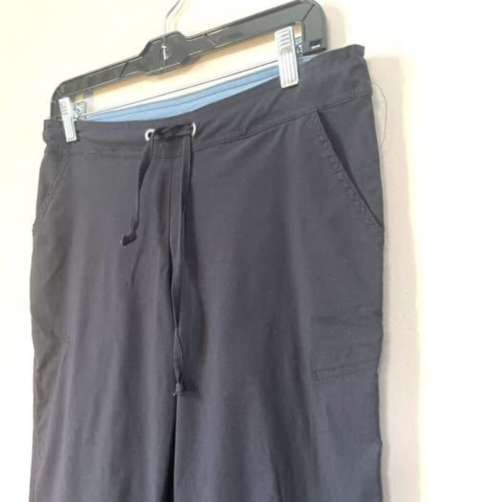 prAna Vintage Breathe Pants Womens Small  Black Drawstring Stretch Nylon